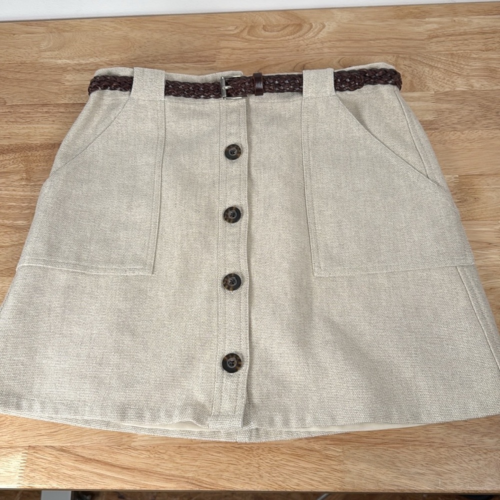 NWOT | Banana Republic linen blend Women's Skirt - Picture 3 of 16
